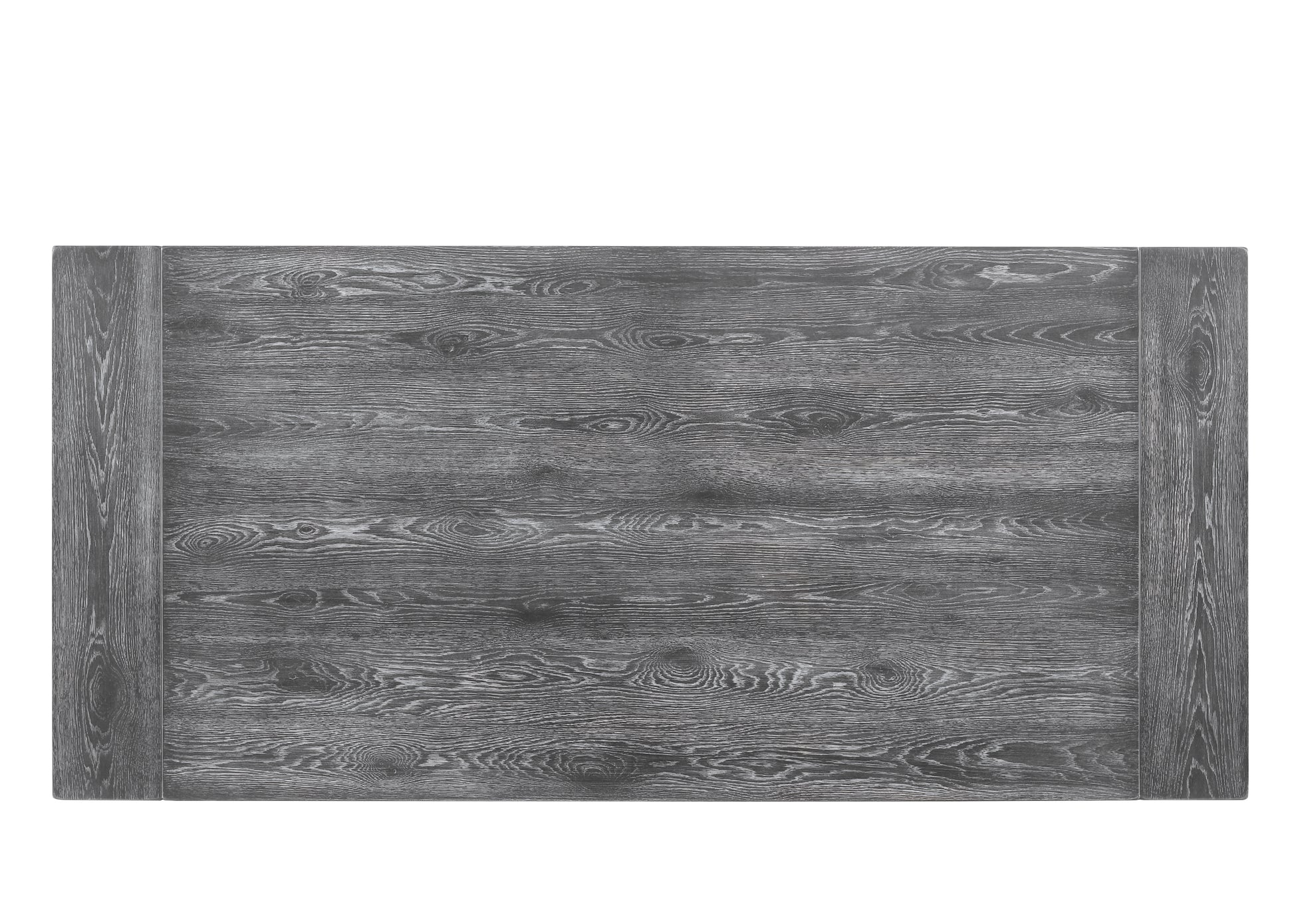 Leventis Weathered Gray Finish Dining Table Gray Synthetic Wood