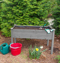 48X24X30 Inch Raised Garden Bed With Legs, Elevated Wooden Planter Box For Outdoor Plants Flowers Fruits Vegetable Herb Growing Grey Solid Wood