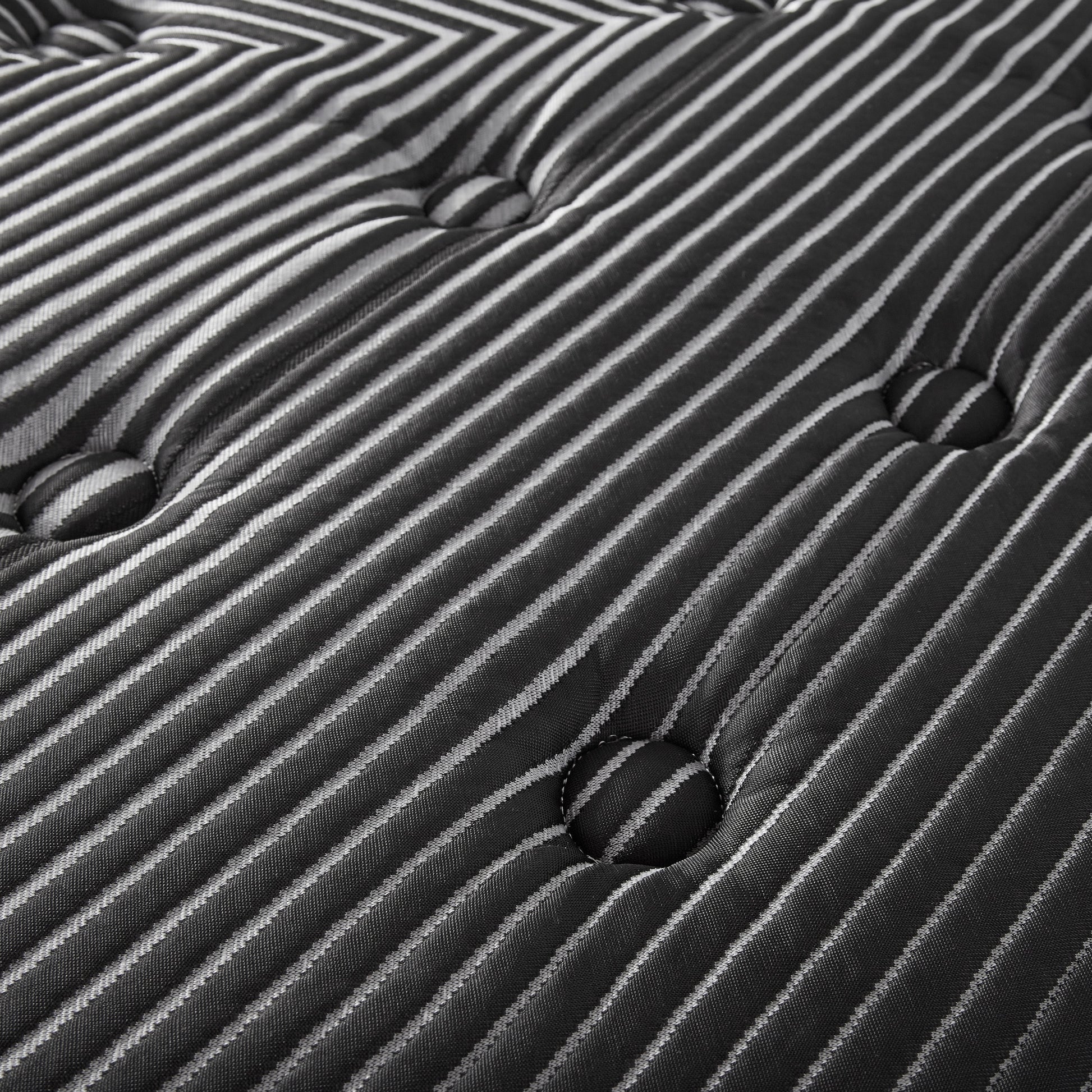 15" Pure Ice Eurotop Ultra Plush Twin Mattress Black Foam Spring Twin