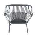 Idaho Club Chair Gray Woven Rope