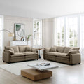 Family Sofa Set Deep Seat Sofa, Warm Sofa For Home Cinema And Living Room, One 2 Seater Sofa And One 3 Seater Sofa,Tan Corduroy Tan Corduroy 5 Seat