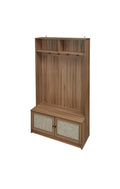 Closet, Suitable For Living Room, Entryway, Bedroom Walnut Mdf