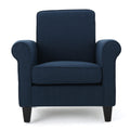 Hollister Club Chair Navy Blue Fabric 1 Seat