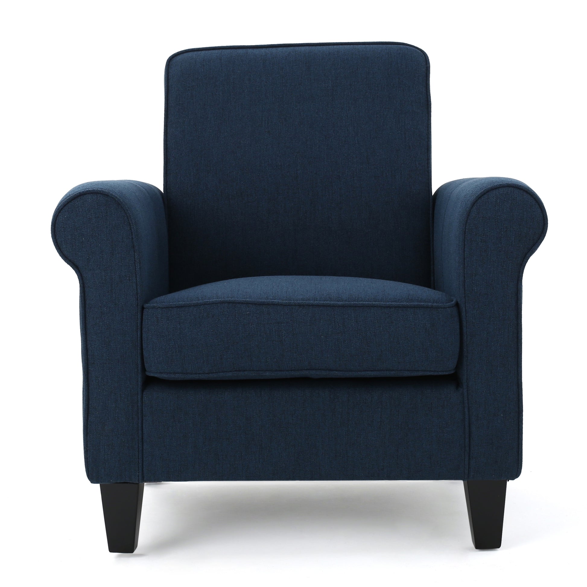 Hollister Club Chair Navy Blue Fabric 1 Seat