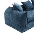 Modular Sectional Sofa, U Shaped Couch With Sofa For Five & Pillows, Modern Minimalist Chenille Fabric Large Comfy Cloud Sofas, Living Room Furniture Sets Navy Chenille 5 Seat