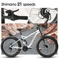 A26309 26 Inch Mountain Bike,Full Suspension 21 Speeds Drivetrain With Disc Brake Mtb Bicycle, 26*4