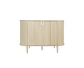 3 Door Buffet Cabinet,Large Storage Accent Cabniet With 3 Door,Sideboard Cabniet For Living Room, Entryway, Hallway, Office Kitchen And Dining Room Freestanding 3 4 Spaces Natural Sliding Doors Modern Mdf