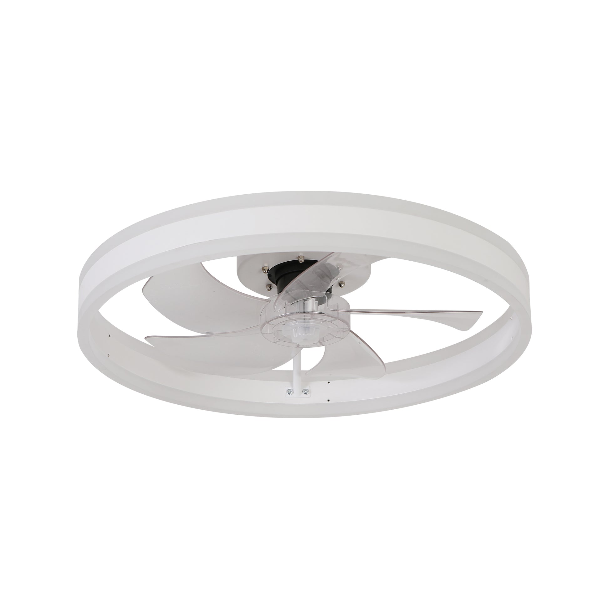 Ceiling Fan With Lights Dimmable Led White Acrylic Iron
