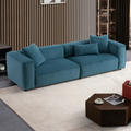 Conner Blue Corduroy Sofa 110