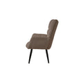Modern Single Sofa Armchair With High Backrest Comfy Reading Chair For Small Spaces Living Room Bedroom Apartment Color:Brown Brown Teddy