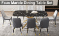 Large Modern Minimalist Rectangular Dining Table With 0.39 