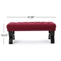 Hilton Ottoman Red Fabric