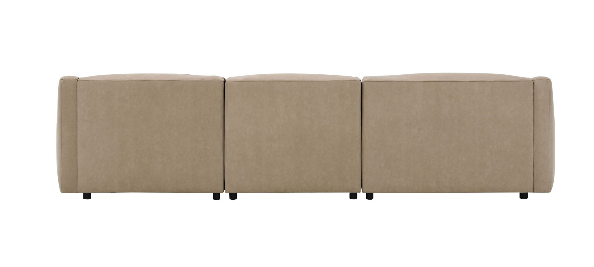 Veata Sectional Sofa, Light Brown Suede Lv03090 Light Brown Plywood 4 Seat