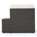 Santa Cruz Arm Chairs L & R Grey Pe Rattan Iron