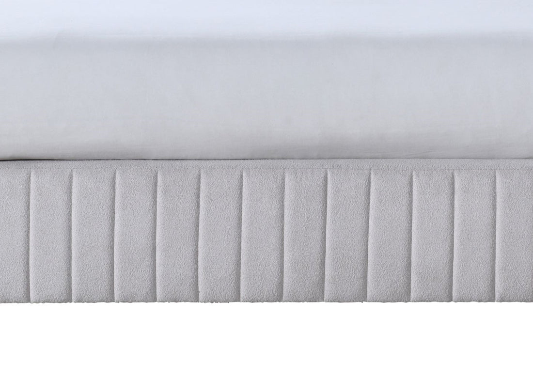 Queen Upholstered Bed Beige Upholstered