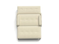 Ivory Corduroy Loveseat, Convertible Lounge Chair And Bed Ivory Velvet Metal Primary Living Space Medium Soft Loose Back Pillow Top Arms Foam Fabric Metal 2 Seat