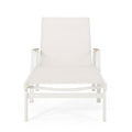 Oxton Chaise Lounge White Nylon Mesh