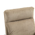 Jiada Upholstered Swivel Glider.Flannel Fabric.Rocking Chair For Nursery In Light Brown.Modern Style One Left Bag Light Brown Primary Living Space Foam Fabric Metal
