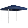 Outsunny 13' X 13' Pop Up Canopy Tent, Instant Sun Shelter, Tents For Parties, Height Adjustable, With Wheeled Carry Bag For Outdoor, Garden, Patio, Parties, Dark Blue Dark Blue Steel