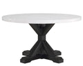 5Pc Dining Set Contemporary Style White Faux Marble Round Table Top Dove Gray Upholstery Wing Back Chairs Black Finish Wooden Solid Wood Dining Room Furniture Wood Wood Gray Seats 4 Wood Dining Room Contemporary,Modern,Transitional Round Dining Table