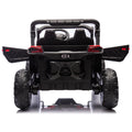 24V Two Seater Kids Ride On Utv W Parents Remote Control,Four Wheel Suspension,Slow Start,Large Wheel Design,Anti Collision Bar,Storage Space,Music,Usb,Bluetooth,Volume Control,Led Lights For Kids 3 . Red 100 149 Lbs Polypropylene