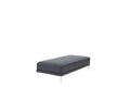 Modern Ink Blue Large Ottoman Metal Legs 1Pc Cocktail Ottoman Living Room Blue Faux Leather Primary Living Space Blue Contemporary,Modern Rectangle Bonded Leather