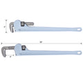 36 Inch Pipe Wrench Aluminum Straight Pipe Wrench Heavy Duty 36 Inch Plumbers Wrench,Easy To Carry, Hangable Design, For Water Pipes, Automotive Repairs Light Gray Aluminium Alloy