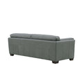 Marshall Leather 2 Seater Sofa Slate Memory Foam Genuine Leather 2 Seat