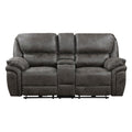 Plush Modern Design Living Room Power Reclining Loveseat Gray Microfiber Upholstery Usb Port Solid Wood Frame Furniture 1Pc Gray Microfiber Wood Primary Living Space Modern Plywood,Solid Wood