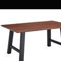 Rectangle Mdf Dining Table Set For 4 6 People Dining Room Table Top Dark Oak Mdf