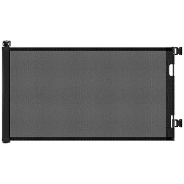 Retractable Baby Gate, Mesh Dog Gate For Doorways, Extends Up To 120" Wide, 33" Tall Child Safety Gate For Doorways, Indoor & Outdoors, Stairs, Hallways, Black Black Plastic