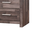 Juniper Dark Cherry Finish Nightstand Dark Brown Synthetic Wood
