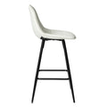 Counter Stools,Set Of 2 Bar Stools With Back And Footrest, Modern Metal Counter Height Barstools For Kitchen Home Bar,25.5