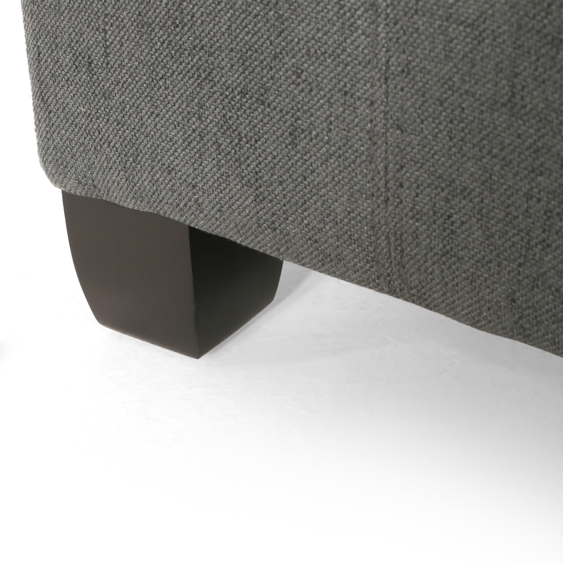 Isabella Ottoman Dark Gray Fabric