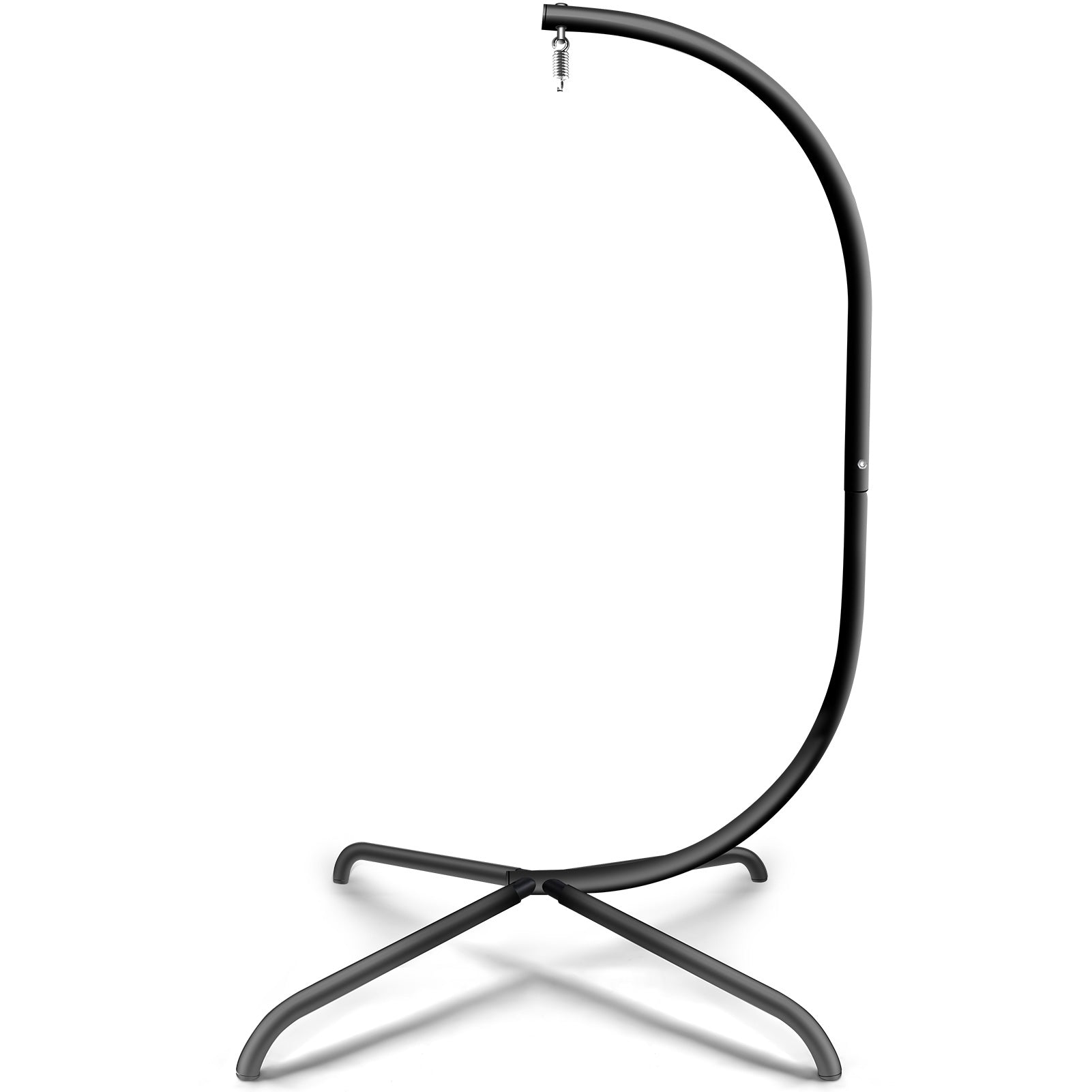 Hammock Swing Chair Stand, Swing Chair Accessory, For Indoor,Outdoor, Hanging Hammock C Stand, Heavy Duty Steel Hanging Stand Black Old W1132P190057 Black Rattan Metal