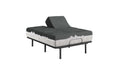 Goodvibesleep Calm Flex Head Mattress And Adjustable Base Comfort Ensemble, Queen Size Gray Foam Queen