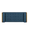 Chaise Lounge Navy Blue Mdf