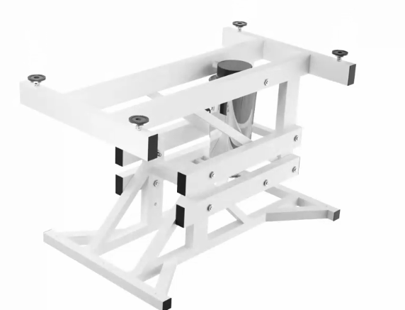 "Heavy Duty Hydraulic Dog Grooming Table With Anti Static Top, Adjustable Z Lift 21" 36" , Armrests, Leash Covers, Tool Organizers, Hooks, & 330Lb Capacity Blue" Blue Steel