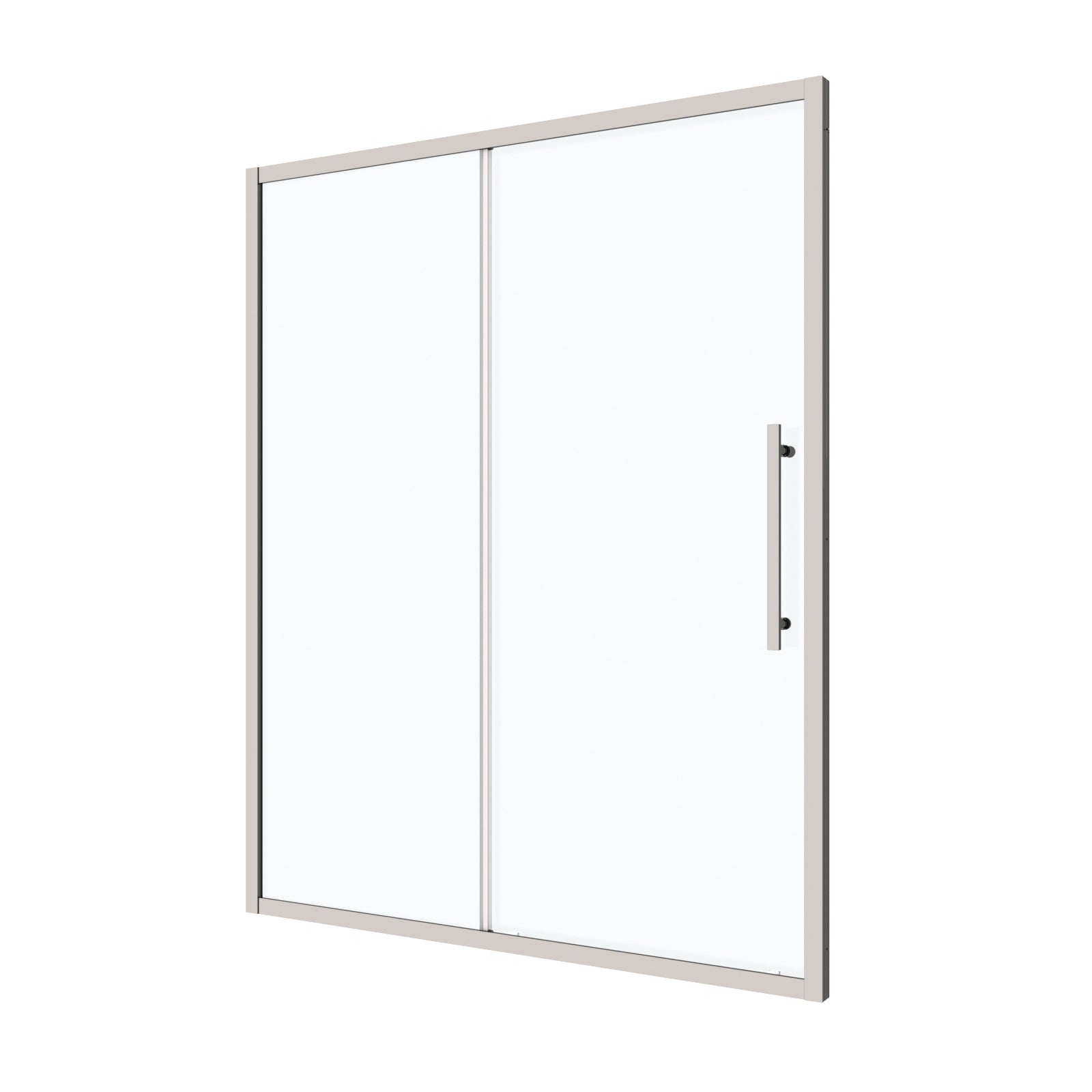 50" 54"W X 72"H Sliding Shower Door, Sliding Door, With 1 4" Tempered Glass And Polished Chrome Finish 5472 Chrome Bathroom Aluminium Alloy