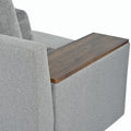 L Shaped Modular Sectional Sofa With Removable Back Cushions,3 Pillows And 2 Storage Spaces,Suitable For Living Rooms,Offices And Apartments Gray Polyester 3 Seat