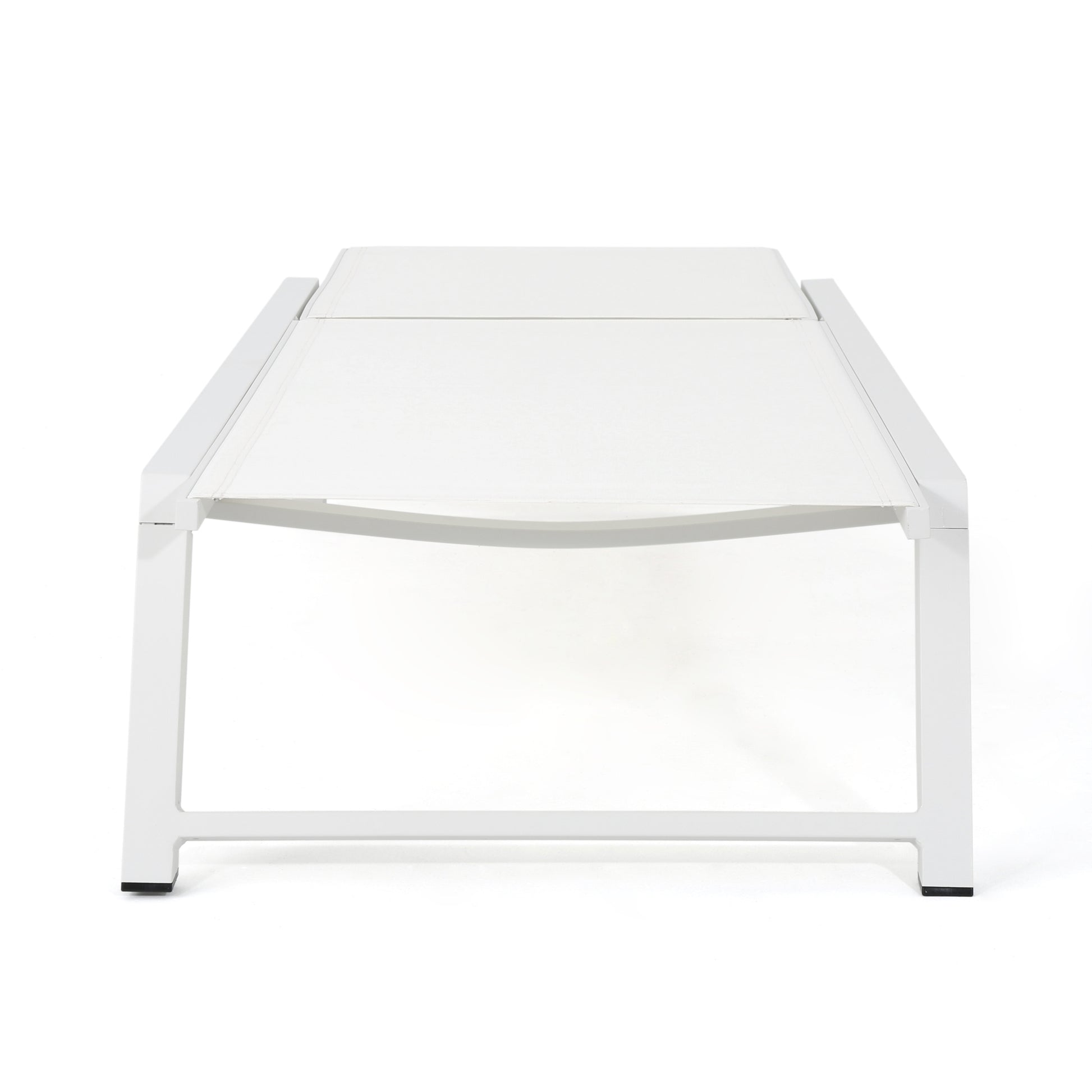 Myers Chaise Lounge Mp2 White Metal Mesh
