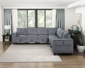 Modern Living Room Furniture Dark Gray Corner Seat With Storage Corduroy Fabric Upholstery 1Pc Modular Piece Dark Gray Primary Living Space Contemporary,Modern Solid Wood