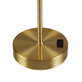 Tap Control And Dimmable Accent Table Lamp With Power Outlet Gold See Below Gold Iron