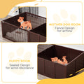 Pawhut Whelping Box For Dogs Built For Mother'S Comfort, Dog Whelping Pen With Removable Doors, Puppy Playpen For Indoors, Newborn Puppy Supplies & Essentials, 81
