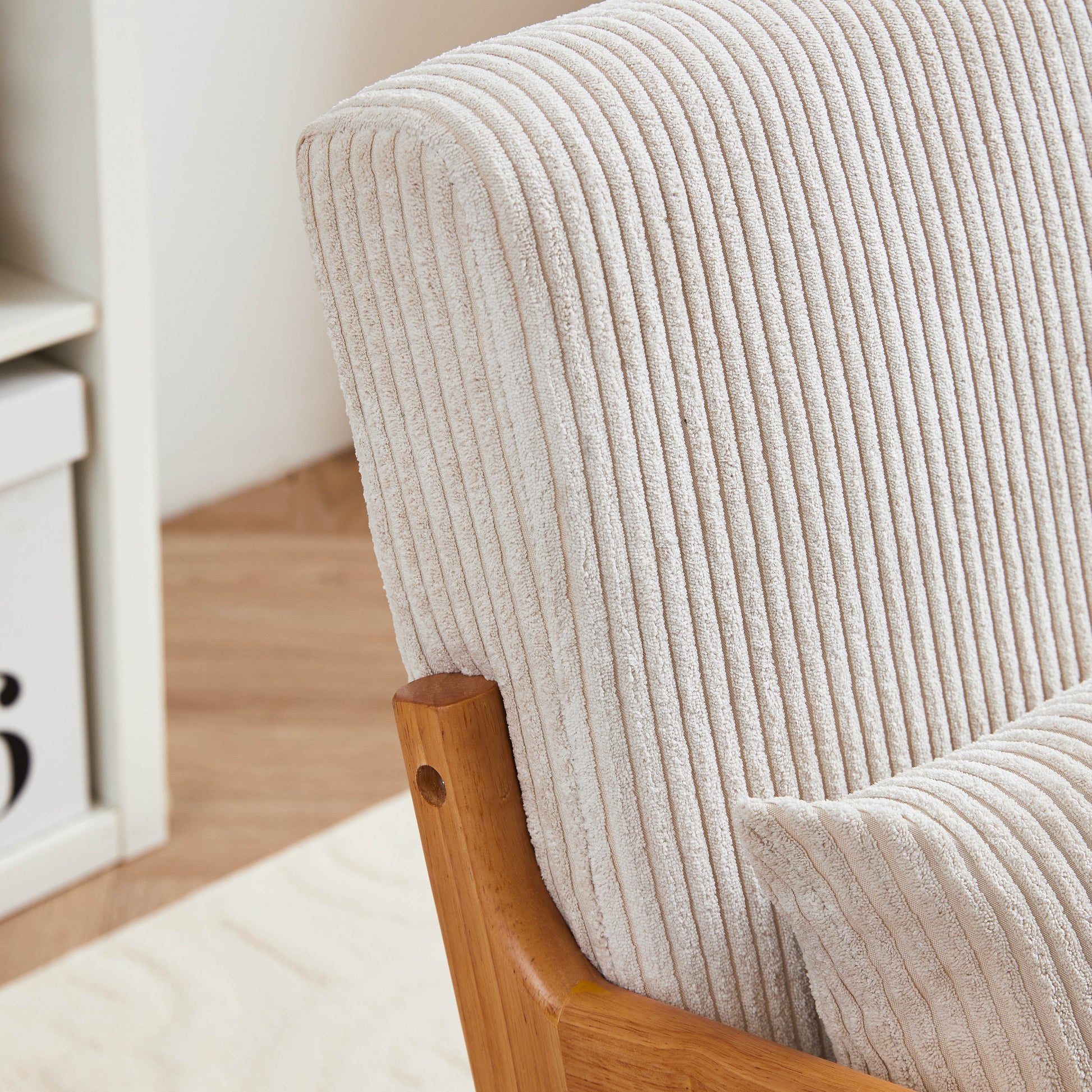 Mid Century Modern Accent Chair, Arm Chair Living Room Chairs With Pillow Upholstered Reading Chair With Solid Wood Frame & Living Room Bedroom Balcony Beige Beige Brown Primary Living Space