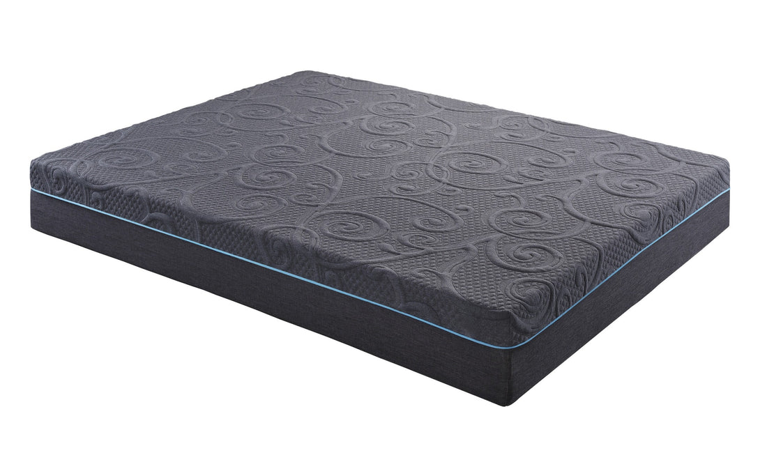 11 Inch California King Bed Mattress Gel Infused Memory Foam Hybrid Mattress, Dark Gray, Mattress In A Box Dark Gray Bedroom Foam Spring California King