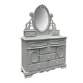 Flora Jewelry Mirror, Gray Finish Bd02206 Gray Mirror