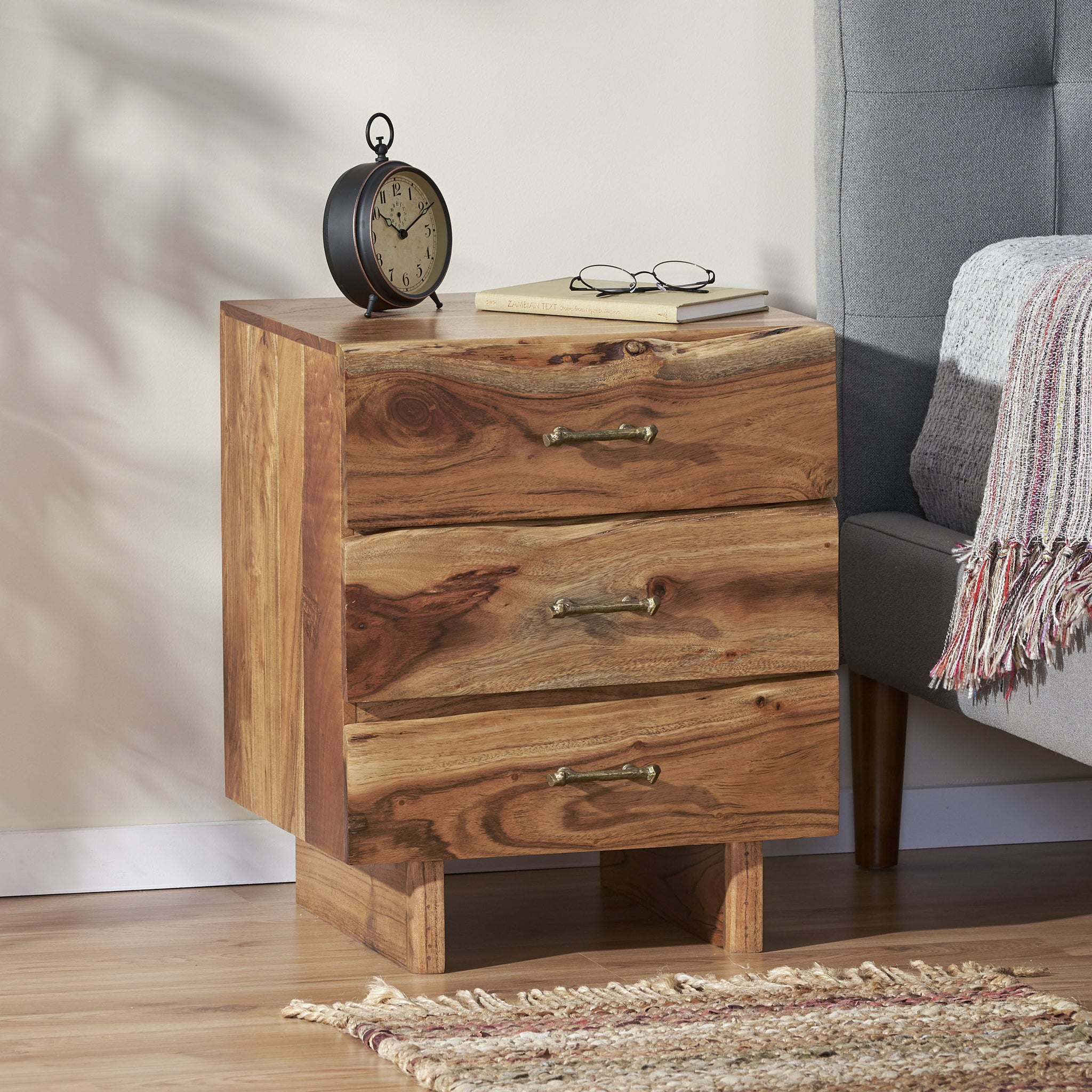 Nightstand Natural Wood