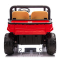 24V Xxxl Kids Ride On Utv W Parents Remote Control,Two Seater,Automatic Tipping Bucket,Rear Wheel Suspension,Slow Start,Portable Handle,Safety Belt,Led Light,Usb,Mp3,Bluetooth,Horn For Kids Aged 3 8. Red 50 99 Lbs Polypropylene