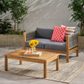 Laurel Seat & Coffee Table Teak Acacia Wood